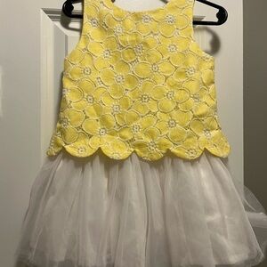 Janie and Jack Yellow Lace Dress